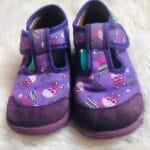 Polovne patofne Froggy, ljubicaste boje, velicine 25.