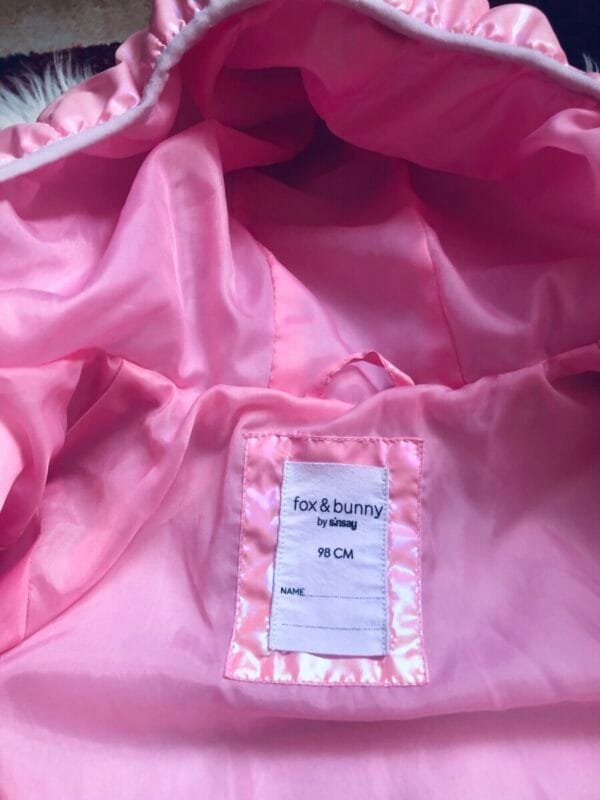 Polovna roze jakna Sinsay, velicine 98.