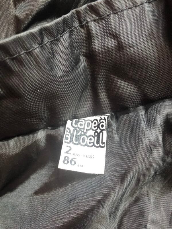 Polovna jakna crne boje za devojcice, velicine 86.