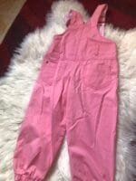Polovne roze pantalone na tregere Bebakids, velicine 3.