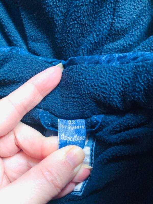 Polovna zimska plava jakna za decake, velicine 92.