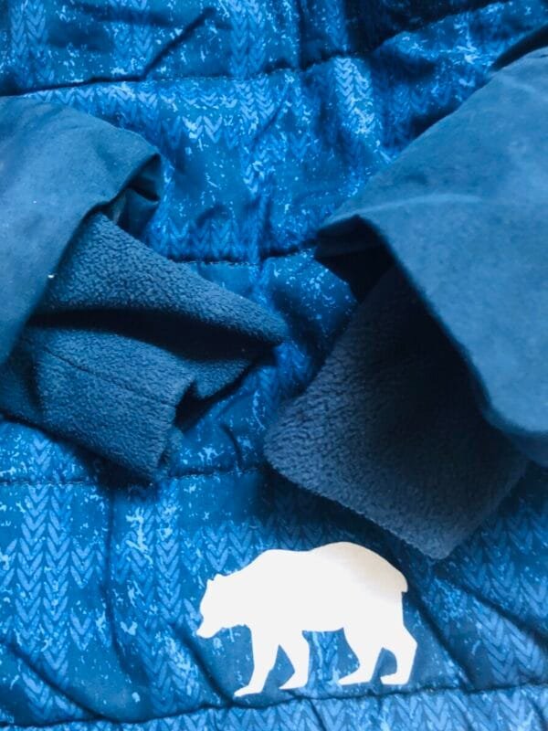 Polovna zimska plava jakna za decake, velicine 92.