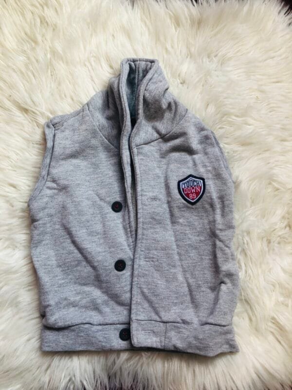 Polovan sivi prsluk Beba kids za decake, velicine 2.