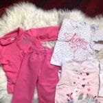 Polovna roze trenerka za devojcice, velicine 74.