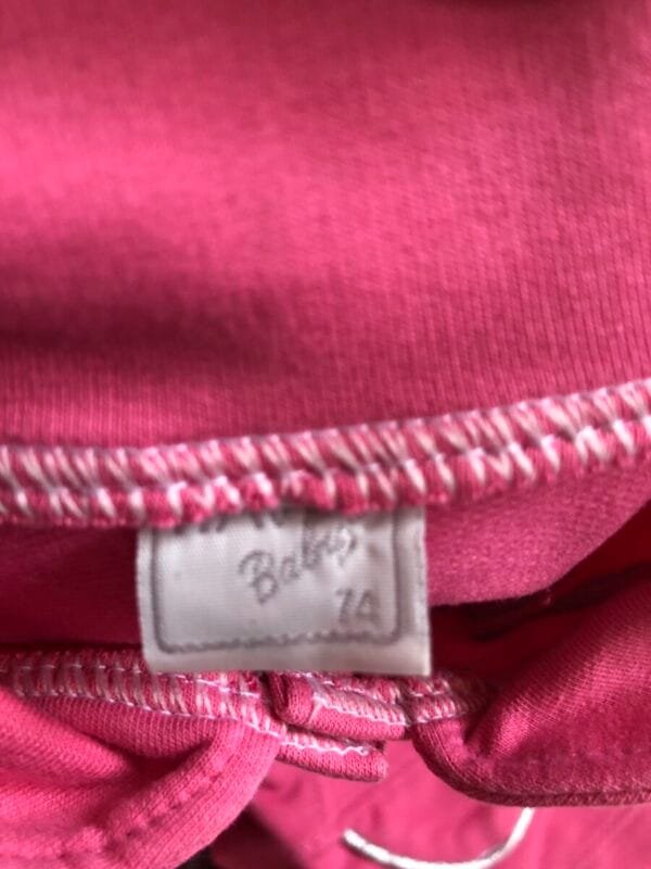 Polovna roze trenerka za devojcice, velicine 74.