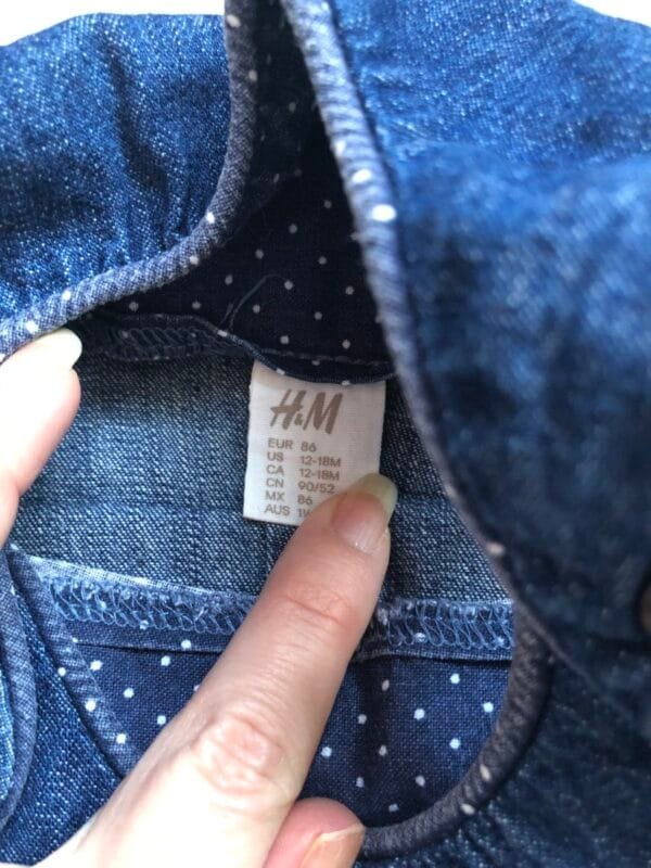 Polovne haljine za bebe texas, H&M, velicine 86.