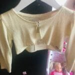 Zlatni bolero nov Bebakids velicine 86-92.