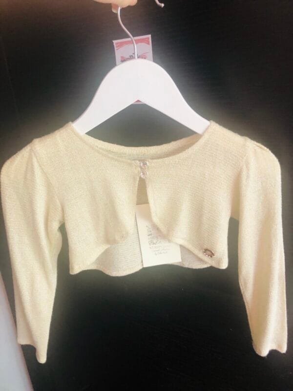 Zlatni bolero nov Bebakids velicine 86-92.