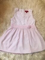 S.Oliver Elegantna roze bela haljinica velicine 80 i 86.