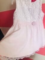 S.Oliver Elegantna roze bela haljinica velicine 80 i 86.