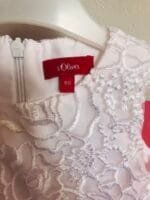 S.Oliver Elegantna roze bela haljinica velicine 80 i 86.