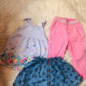 Letnji set za devojcice velicine 80.