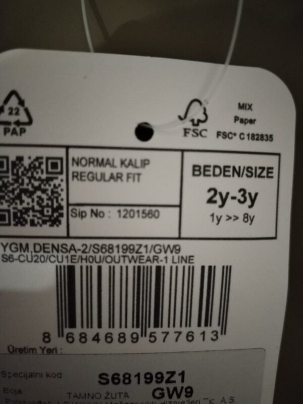 Jakna NOVA Vel 2-3god - Slika 4