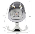 Nova Kinderkraft Tulsy ljuljaška-siva