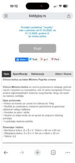 Miinimo Chicco kofer kolica - Slika 8
