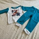 Pižama za bebe dečake, Gingo kockica, vel 68